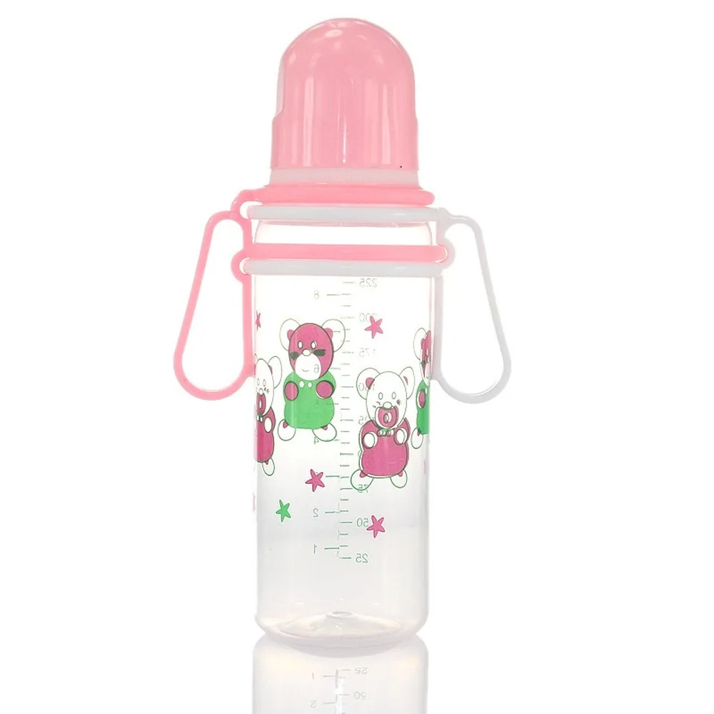 250mL Newborn Infant Baby Boy Girl Standard Caliber PP Feeding Bottle Drinking Water Breast-like Feeling