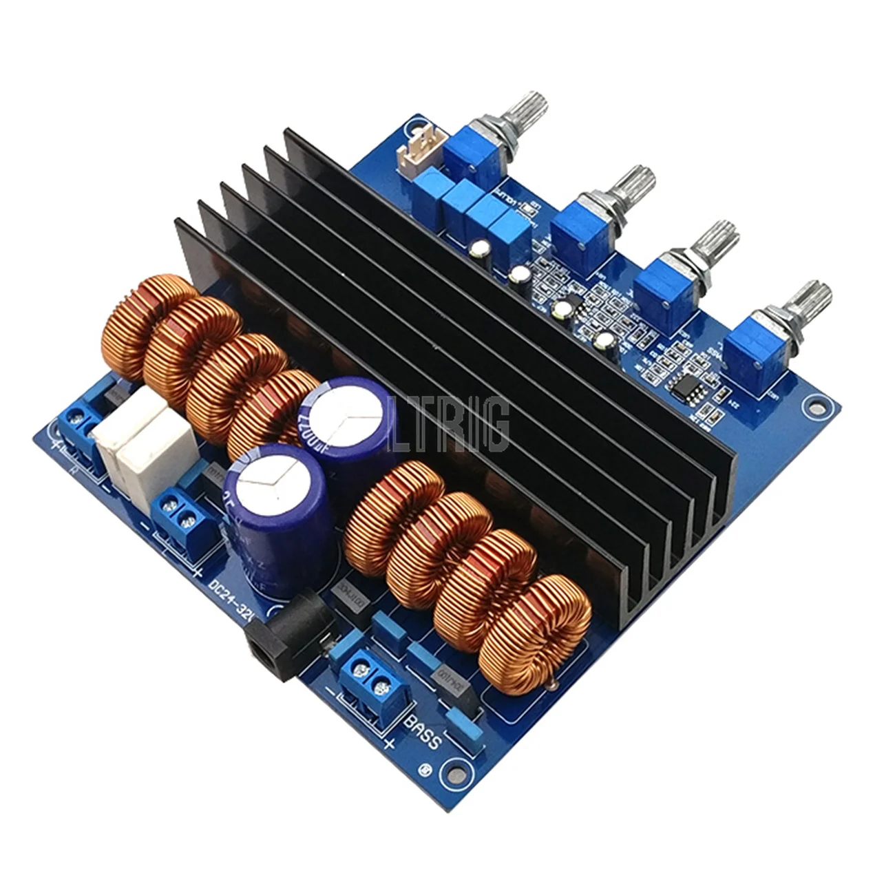 LTRIG custom 1Pcs TDA7498 TL072 Class D 2.1 Digital Power Amplifier Board 200W+100W+100W DC24V to DC32V