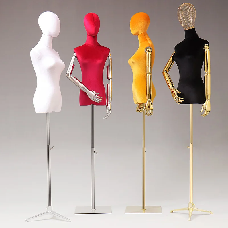

New Style Hot Sale Colorful Velvet Clothing Fabric Mannequin Dressmaking Model Customized Hot Sale