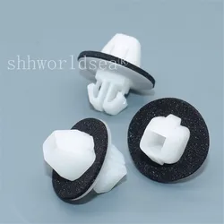 100PCS White Rocker Panel Moulding Clips With Sealer 09409-09304 77553-65D00 90467-11063 9046711063 For Suzuki SX4 Grand Vitara