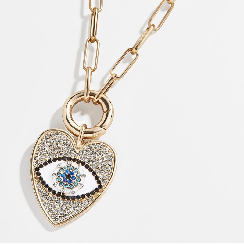 Collier chaîne mauvais œil plaqué or 14K, mignon et délicat, en zircone cubique, Protection contre les mauvais yeux, cadeau pour femmes et filles