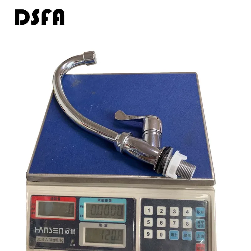 ABS Plastic Kitchen Faucet Single Cold Water Faucet Single Handle Single HoleKitchen Faucet Chrome Kitchen Accessories