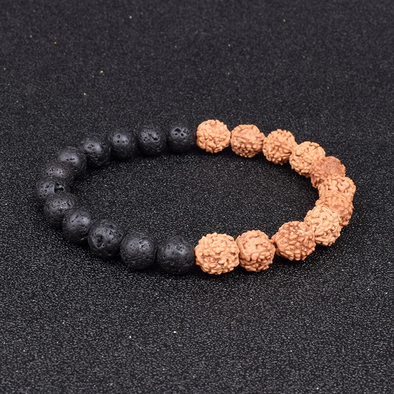 Vajra Bodhi Rudraksha Beads Bracelets Men Meditation Mala Bracelets for Women Jewelry Prayer Chakras Tibetan Buddhism Bracelet