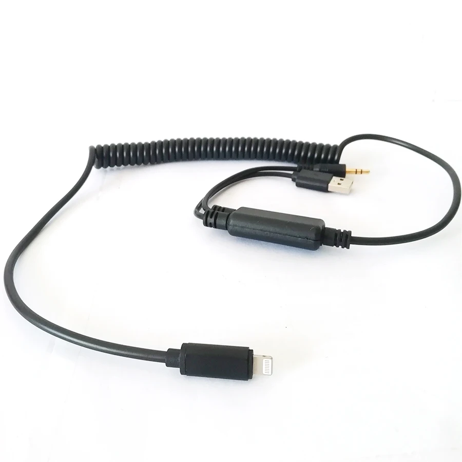 Interface Audio USB Y Cable AUX Adapter Lead for Bmw & Mini iPod iPhone 5 6 7 S