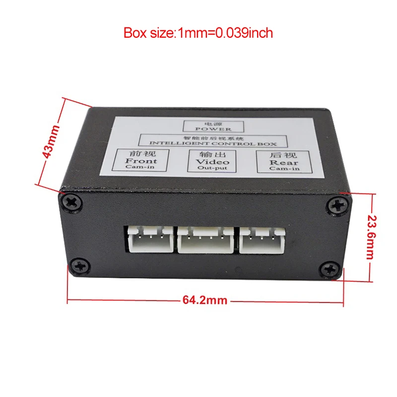 Intelligent Control Two Channel Car Camera Video Switch(car video automatic switch) Connect front or side/ rear cameras