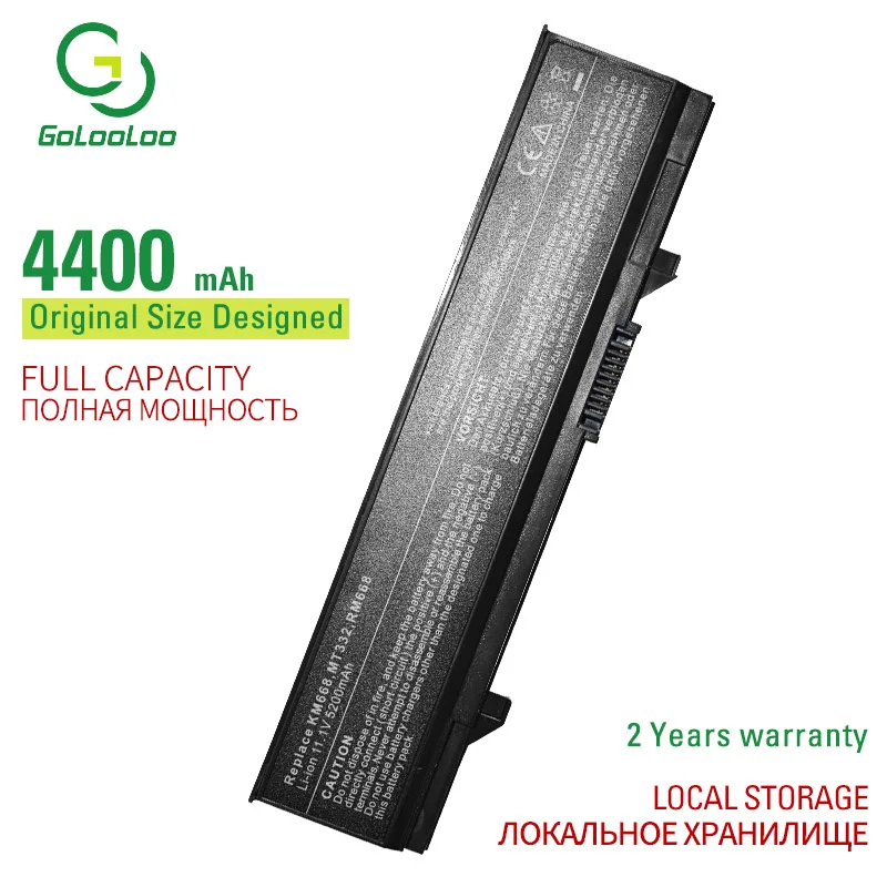 Golooloo 6 cells laptop battery for Dell Latitude E5400 E5410 E5500 E5510 312-0762 312-0769 451-10616 451-10617 KM742 KM769