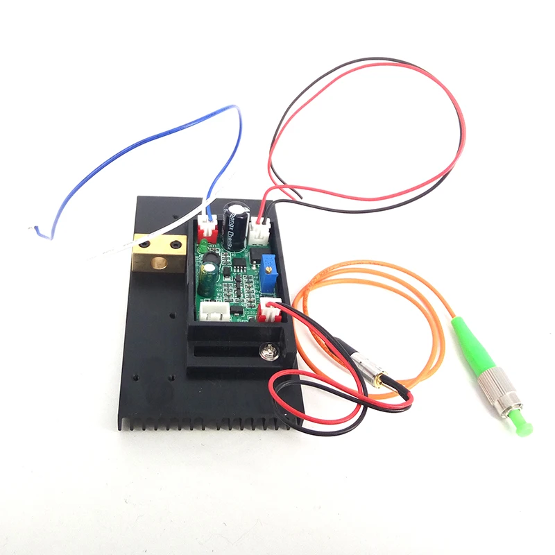 658nm 20mw pigtail 62.5/125um FC/APC Red Fiber Laser Module 12VDC UPS 1m Jumper