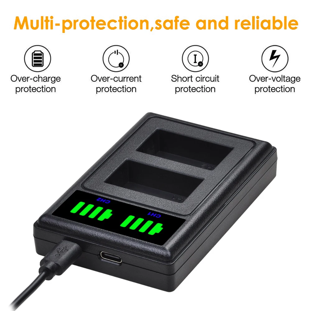 1800mAh NB-7L NB 7L بطارية لكاميرات كانون PowerShot G10 G11 G12 SX30 SX30IS كاميرا رقمية + LED شاحن USB مزدوج