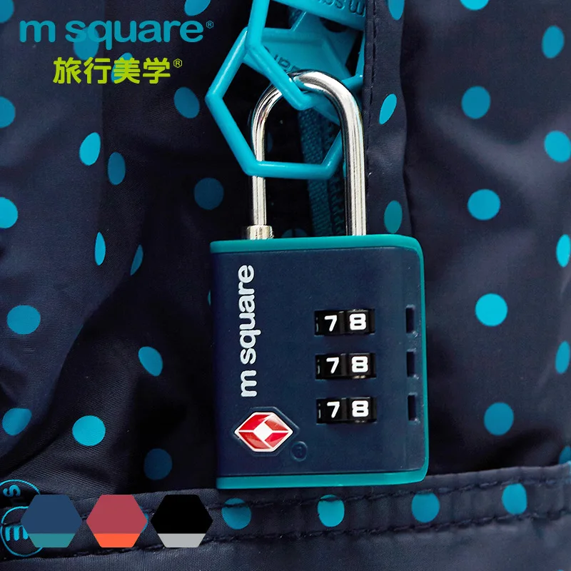 M Square Luggage Lock Customs Lock Digit Lock TSA Locks For Suitcase Bag Package protection for luggage travel accessories women