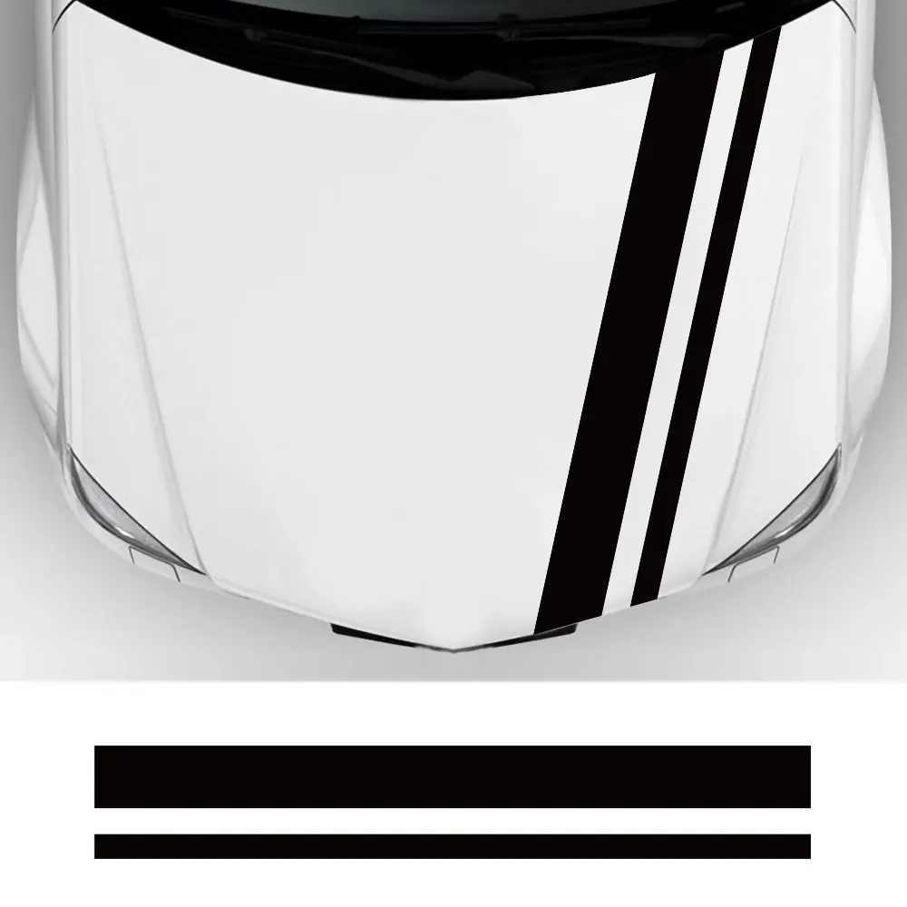 

Car Hood Bonnet Sticker Stripe Styling PVC Decoration Universal Vinyl Film Trim Decal Fit For All Models Auto Tuning Accessories