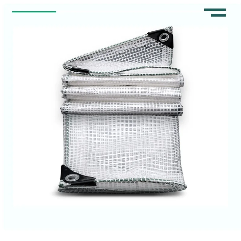 Verdicken 0,32mm Transparent Grün Qualität PVC Kunststoff Regendicht Plane Garten Gewächshaus Sonnenschutz Winddicht Regen Shelter – Detail 6