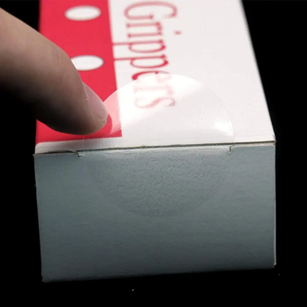 500Pcs Transparent Labels 1 Inch Business Package Gift Seal Labels Sticker Pvc Adhesive Custom Sticker