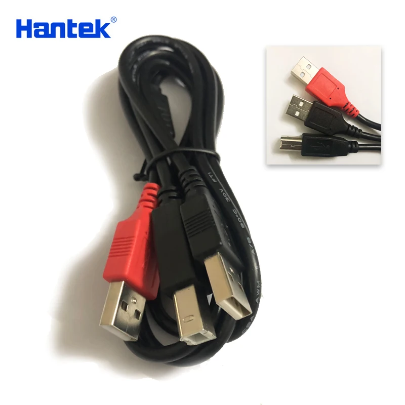 Hantek 6074BE 1008C 6022BE USB Data Cable Oscilloscope Data Cable 3 Plugs to Connect Multimeters Various Instrument Data Cables