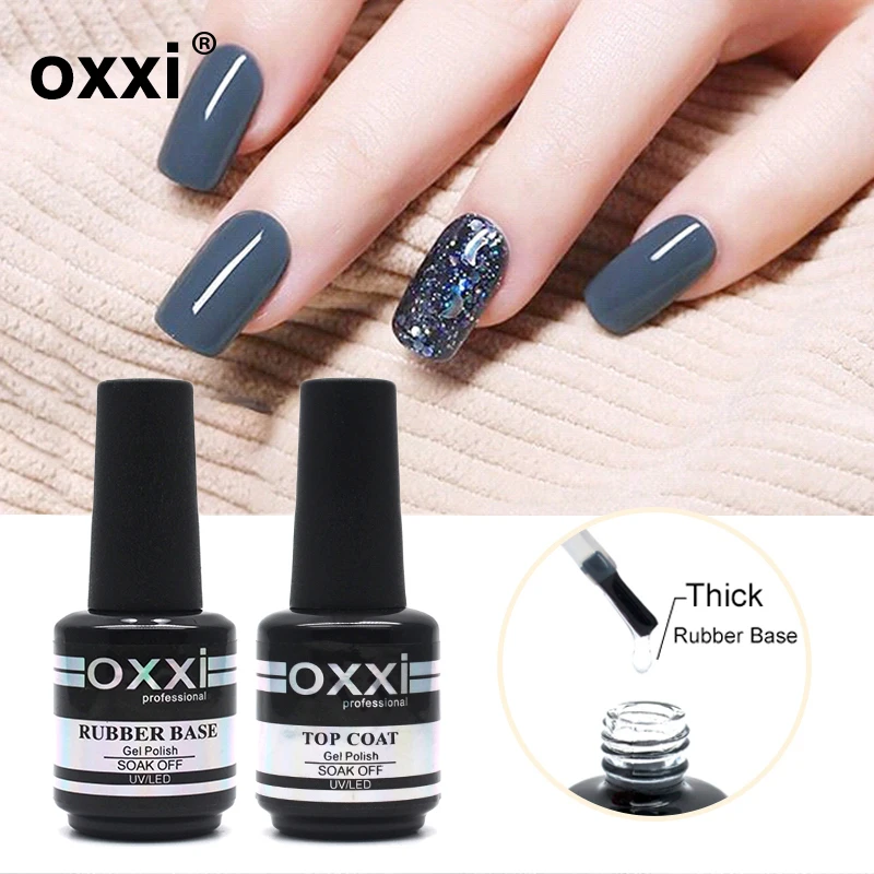 Oxxi Nieuwe Fluwelen Matte Top Jas Semi-Permanente Uv Nagel Gel Lak Hybrid Nagels Art Desgin Matt Gellak Led rubber Base En Top