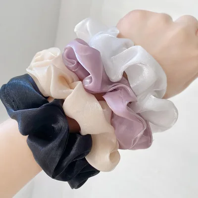 

New Fashion Korean Satin Hair Tie French Satin Large Intestine Hair Tie