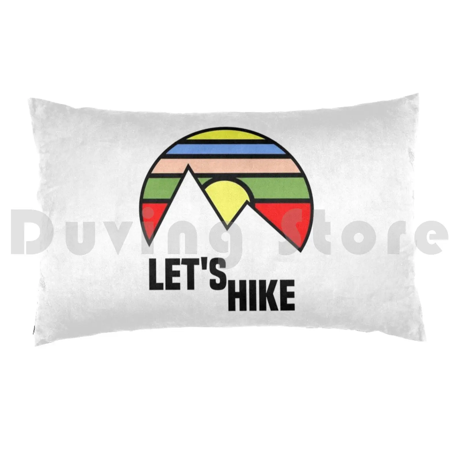 Let's HikePillow case Hike Hiking Adventure Nature Outdoors Camping Mountain Explore Mountain