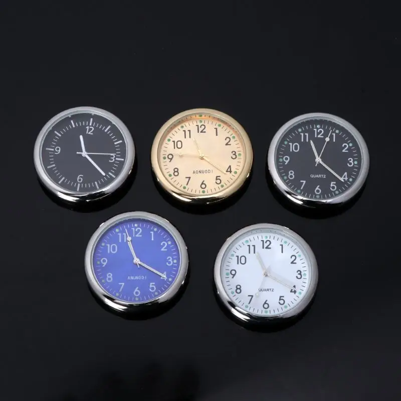 Universal Car Clock Stick-On Electronic Watch Dashboard Noctilucent Decoration For SUV Cars