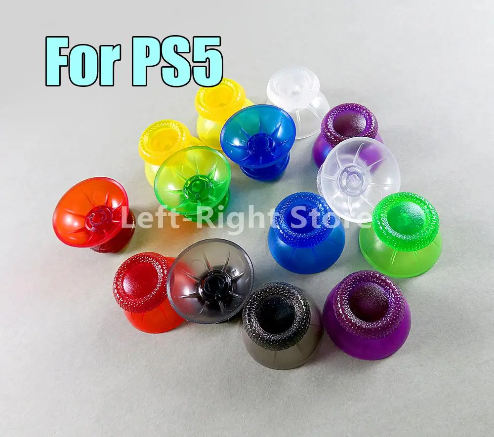 2pcs For Sony PlayStation PS5 Controller Transparent Clear caps Analog Cover 3D Thumb Sticks Joystick Thumbstick Mushroom Cap