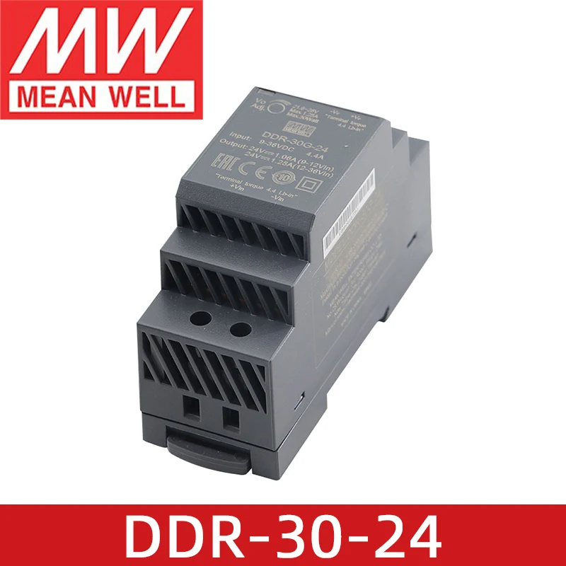 MEAN WELL DDR-30 Series 5V 12V 15V 24V meanwell 30W 9~36V 18~75V Input Din Rail Type DC-DC Converter