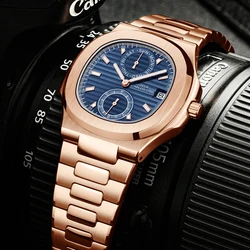 DIDUN TOP Neue Männer Quarz Uhren Sport Business Luxus Marke Edelstahl Männlichen Mode Nautilus Handgelenk Uhr Dropshipping