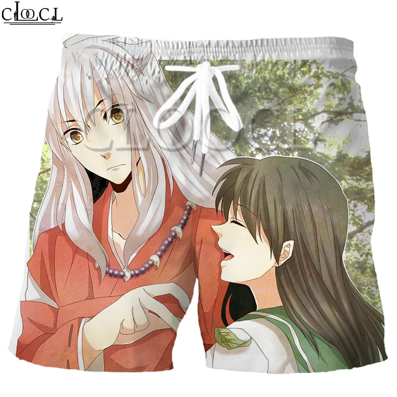 CLOOCL Japanese Anime Inuyasha Shorts Cosplay 3D Printing Boys Pants Student Favorites Summer New Fashion Trendy Wild