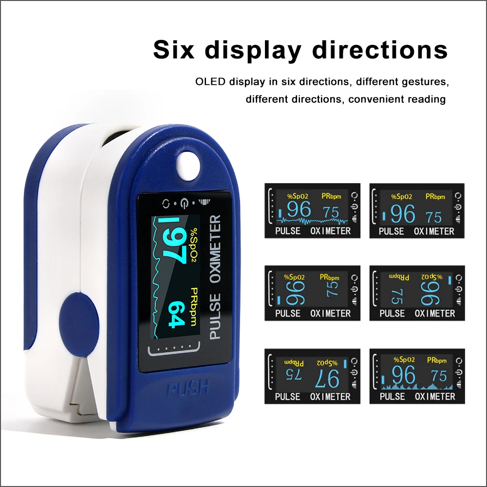 RZ Portable Finger Oximeter Fingertip PulseOximeter Medical Equipment With OLED Display Heart Rate Spo2 PR Pulse Oximeters