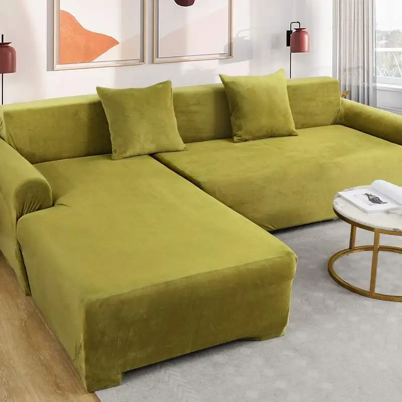 Universal Plush Elastic Sofa Cover ,Winter Thickening Sofa Cover, Full All-Inclusive Slip-Resistant Fashion Elastic Dust Cover