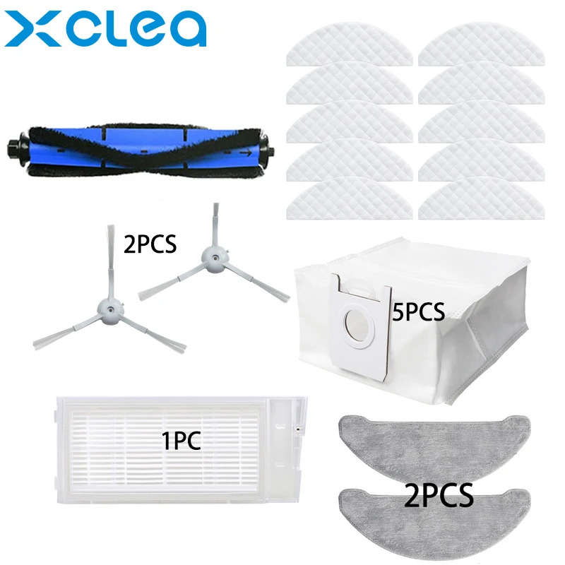 For XCLEA H30 PLUS Vacuum Cleaner Parts Dust Bag Disposable Wipes Repetitive Wipes Accessories