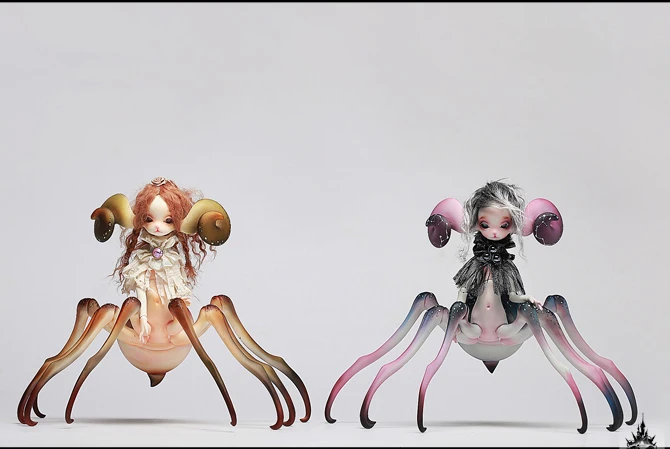 New 1/4 Animal Version Premium Resin BJD SD doll Xaviera little spider special body small pet joint Spot Makeup