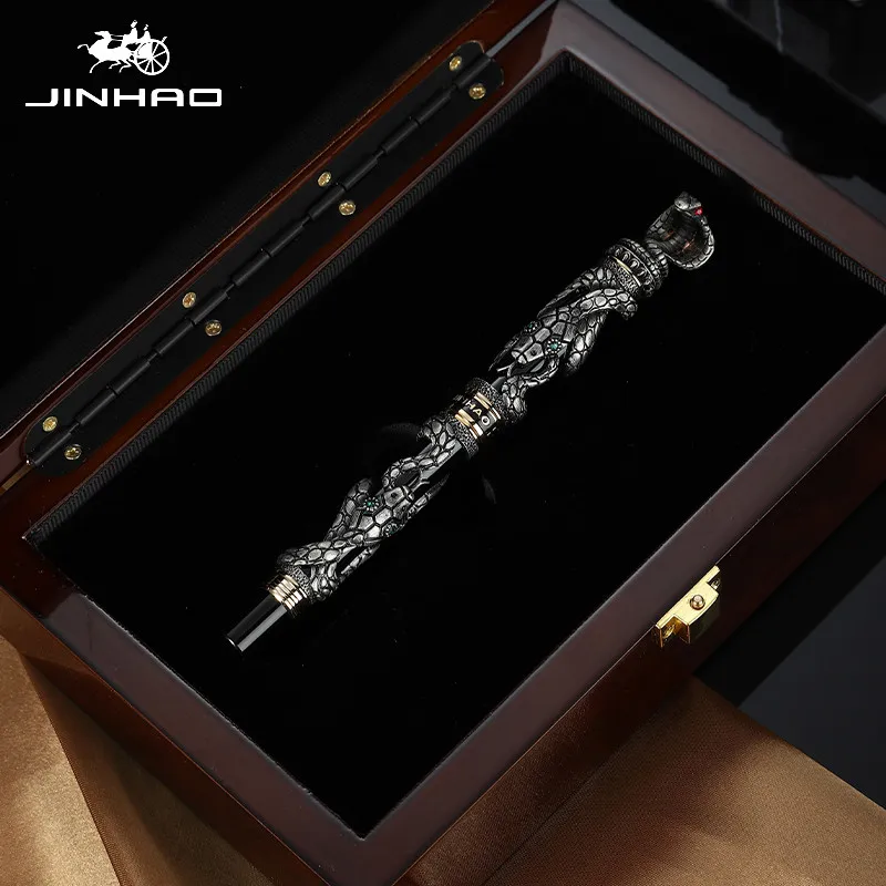 

Jinhao Snake Vintage Luxurious Fountain Pen / Pen Holder Full Metal Carving Embossing Heavy Gift Pen Collection