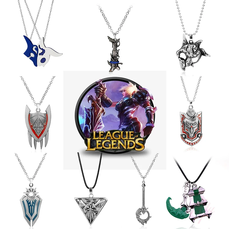 Legends Of League  Jinx Cannon Necklace Long Chain Game League Weapon Pendant Necklace Cosplay Accessories