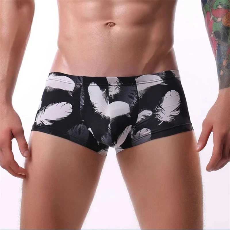 Men\'s Underwear Ice Silk Summer Seamless Underpants Male Pants Boxer Man Casual Plus Size Underwear Men Panties 2024