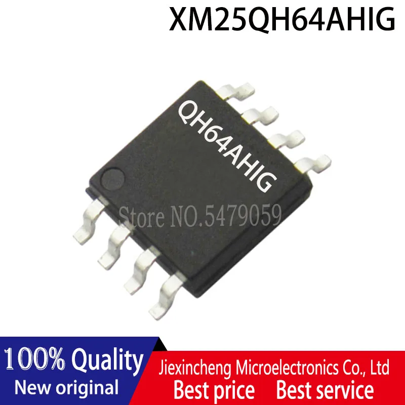 10Pcs XM25QH64AHIG QH64AHIG SOP8 Flash Ic