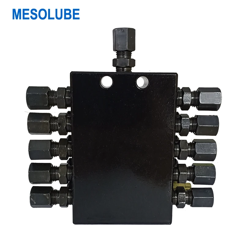 Mesolube 10-Ổ Cắm Dầu Mỡ Phân Phối Dầu Bôi Trơn Đo Sáng Thiết Bị Phân Phối Van Cho Tiến Bộ Hệ Thống Bôi Trơn