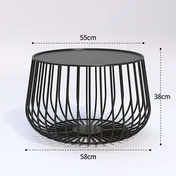 Cat cage coffee table Wind Iron Art Creative Simple Sofa Coffee Table Metal Living Room Office Bedroom Coffee Table Side Table