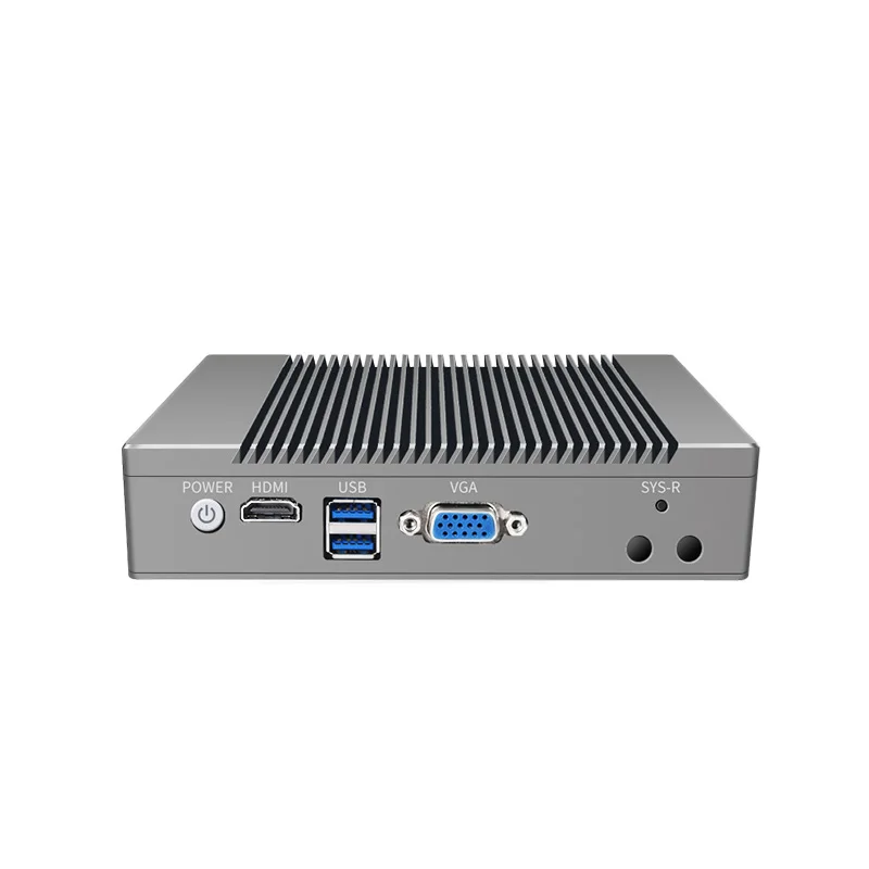 BKHD Linux Win10 Mini PC Intel N2940 J1900 Quad Core CPU 4 LAN 2*USB Fanless Industrial Computer VPN Firewall Router for Gaming