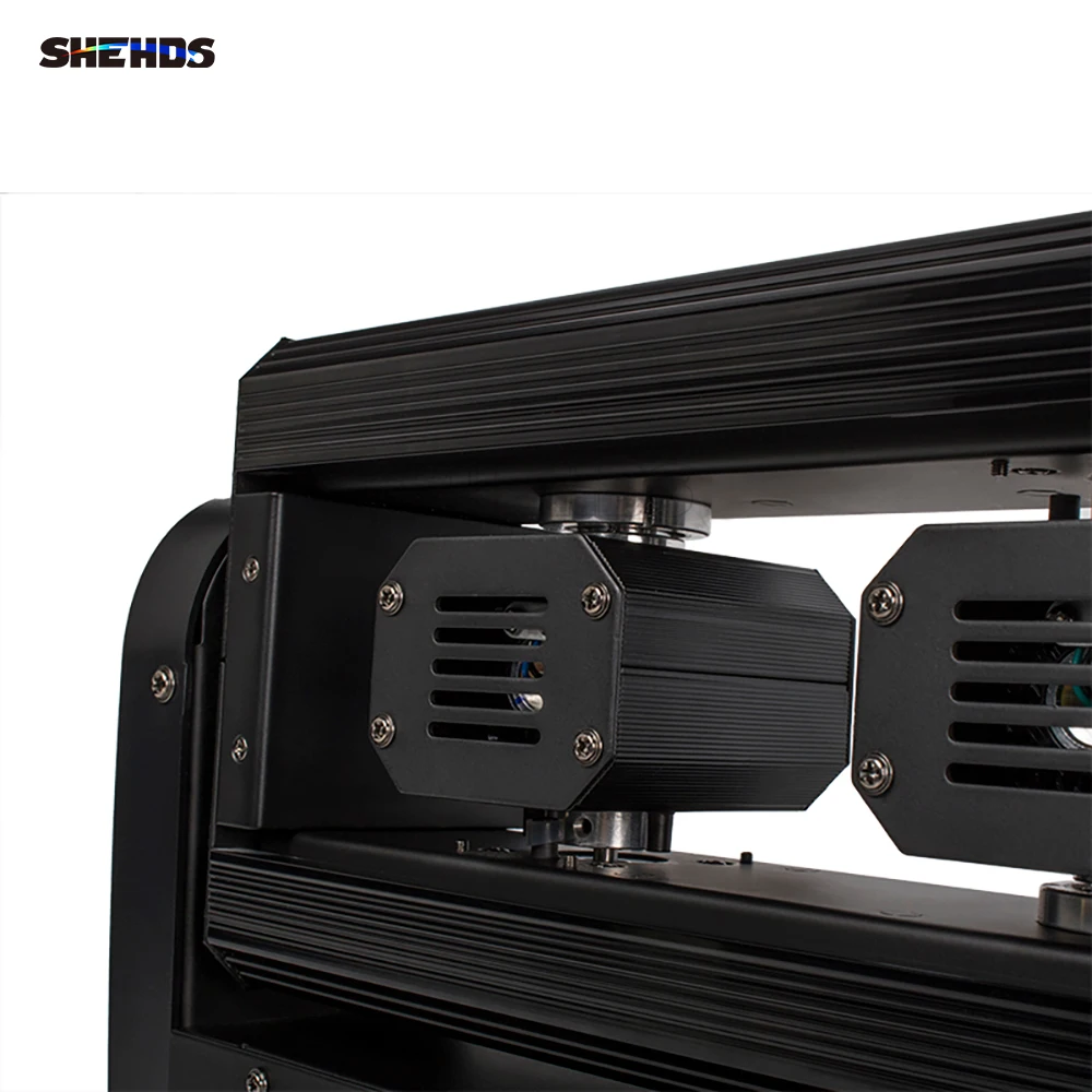 Imagem -03 - Shehds Efeito Estroboscópico Led Beam Sense com Controlador Dmx Bom para dj Stage Six Eyes 3in 1rgb Iluminação Azul e Vermelha