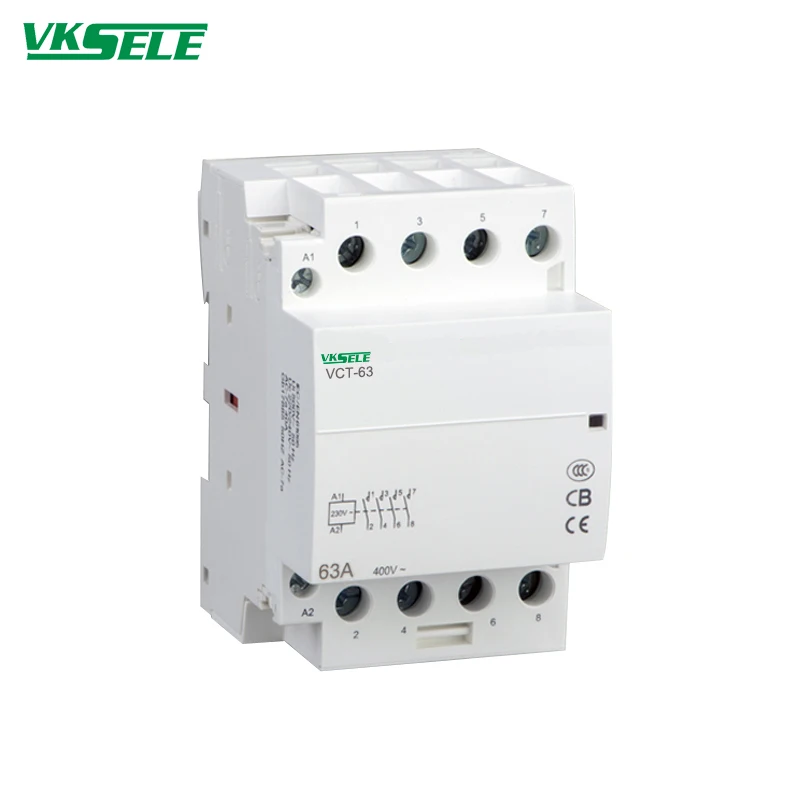 KCT-63 63A 4NO 4NC 2NO2NC Elektrische AC knotige schütz 4P 12V 24V 48V 110V 220V Haushalt Schütz