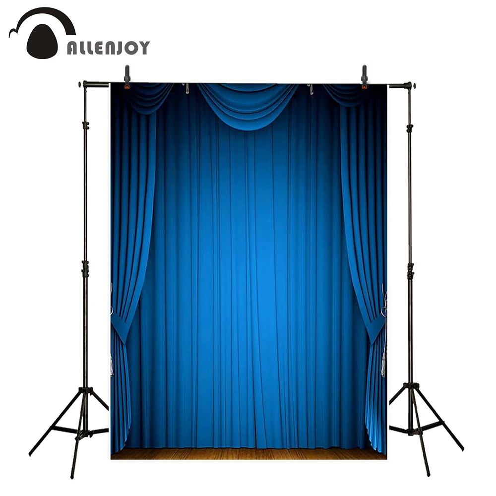 Allenjoy photography backdrop blue stage retro party backgrounds professional fantasy high quality fabric newborn