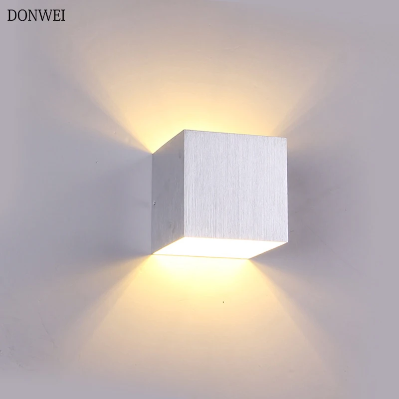 3W COB LED Wall Lamp Indoor & Outdoor Aluminum Wall Light Surface Mounted Cube LED Bedroom Hallway Porch Light AC85-265V