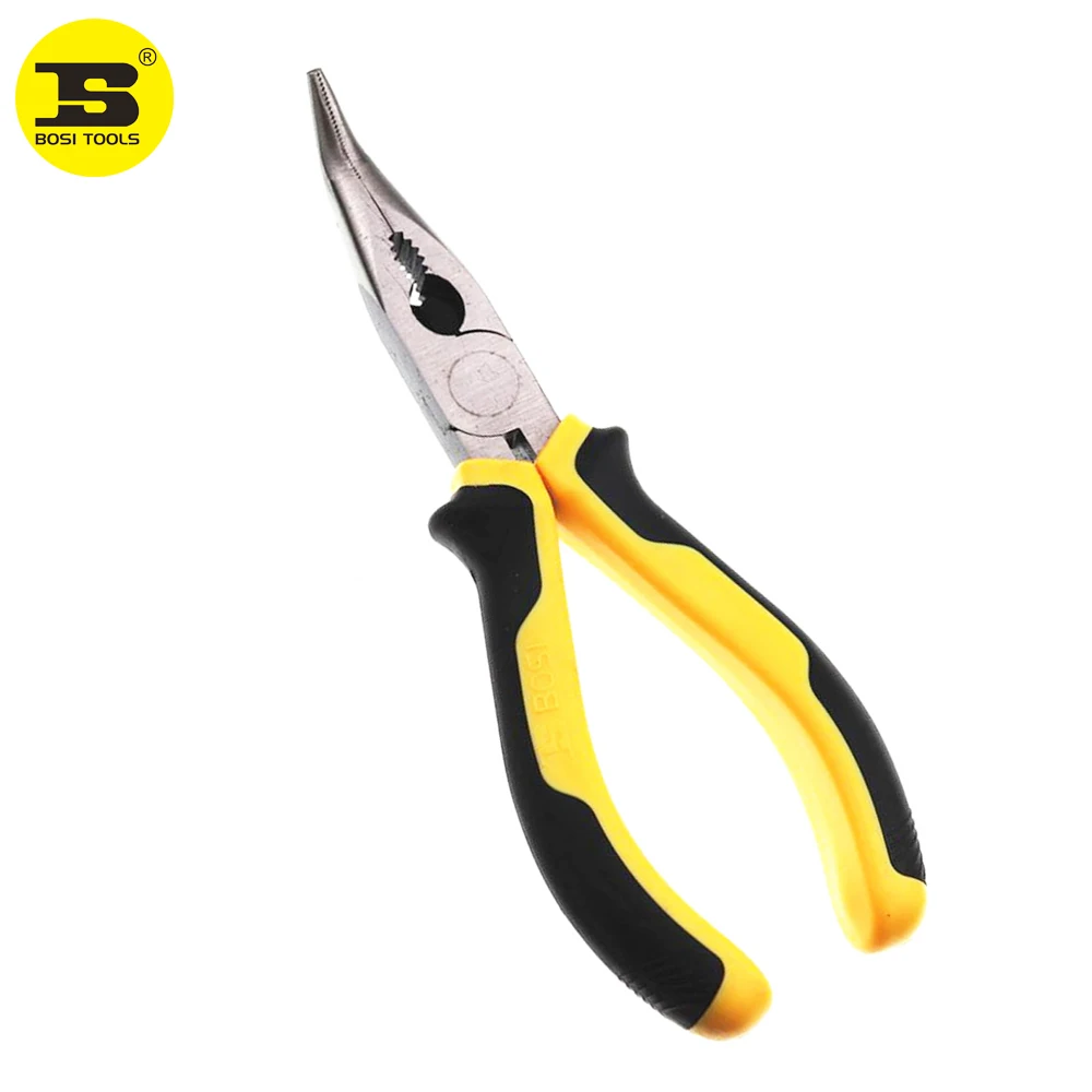 

BOSI 6''/160mm Bent Nose Pliers Angle Jaw Tongs