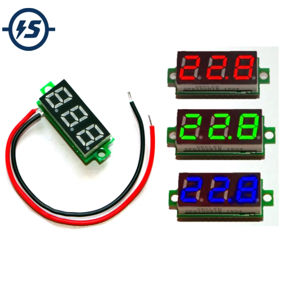 NTC/DS18B20 Temperature Sensor Digital Display Thermometer Meter Detector Module 0.28/0.36/0.56 Inch Metal Waterproof Probe