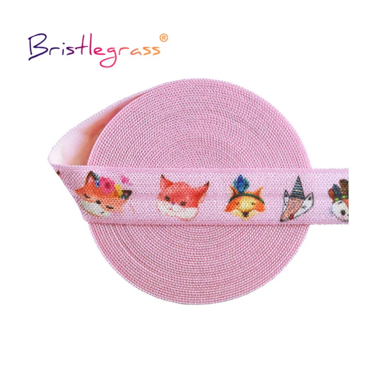 BRISTLEGRASS-cinta elástica de LICRA para el pelo, 2, 5, 10 yardas, 5/8 pulgadas, 15mm, con estampado de mariposa, flamenco, gato, perro accesorios de costura correas para bolsos costura accesorios novedosos