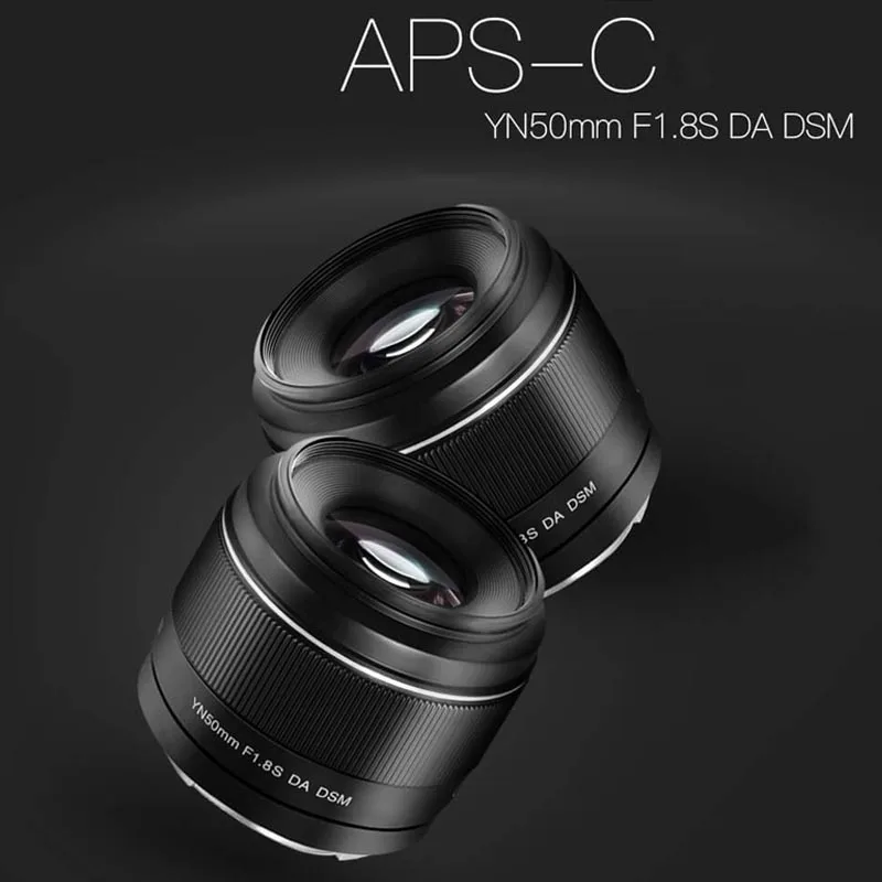 YONGNUO YN50mm F1.8S DA DSM Camera Lens 50mm F1.8 for Sony E-mount For SONY A6300 A6400 A6500 NEX7 APS-C Frame Auto Focus AF/MF