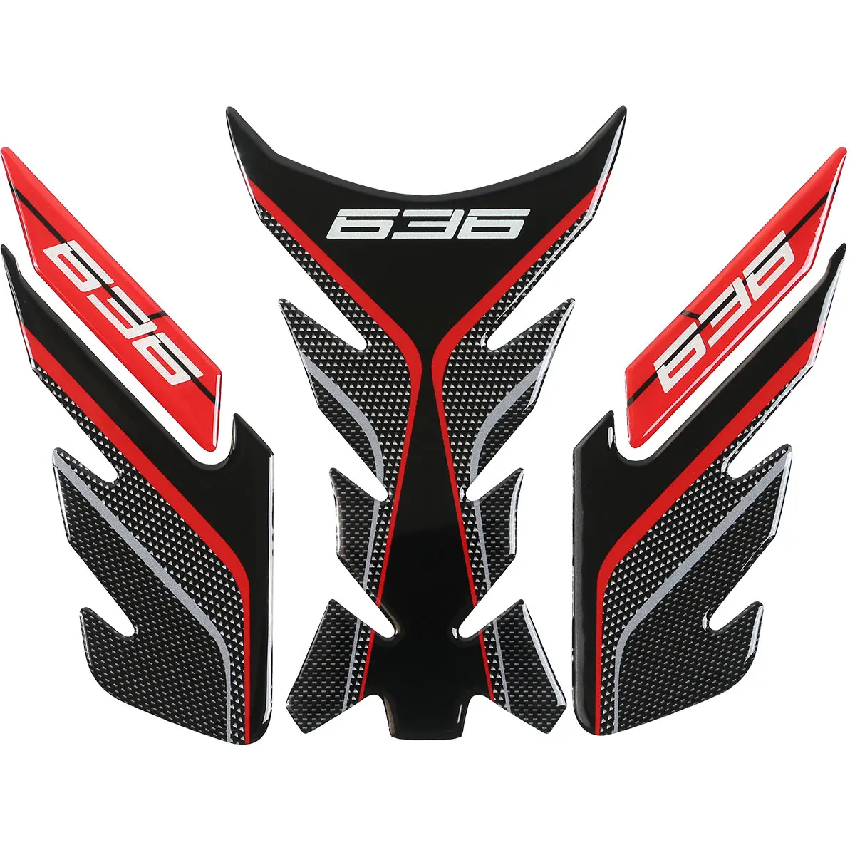 For Kawasaki ZX6R ZX-6R 636 3D Resin Protector For Tank Pad For Motorcycle Decal Sticker Reflective in Night