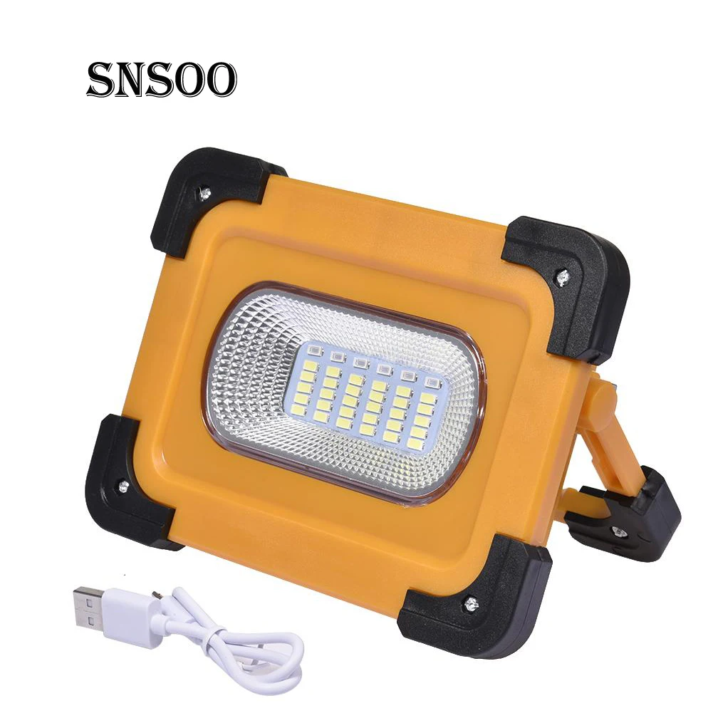 

Solar panel charge SMD 50W outdoor lighting waterproof USB charge portable light led battery work light