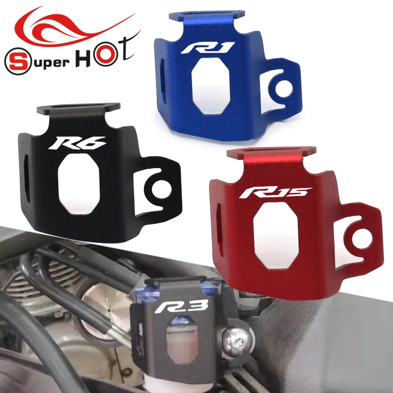 

For YAMAHA YZF R1 R3 R6 R15 V3 R25 R 3 1 6 25 15 V3 YZFR1 YZFR3 Accessories Rear Brake Fluid Reservoir Guard Cover Protector