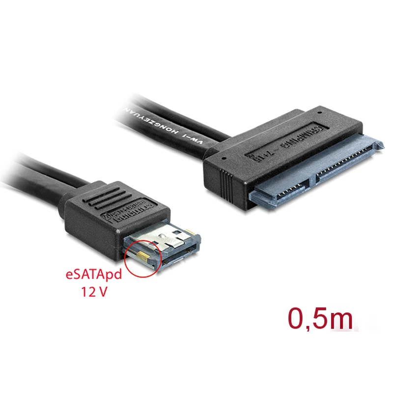 USB eSATA eSATAp Dual Power 12V 12V 5V Cable eSATAp to SATA 7 + 15 22Pin Data 2.5 \