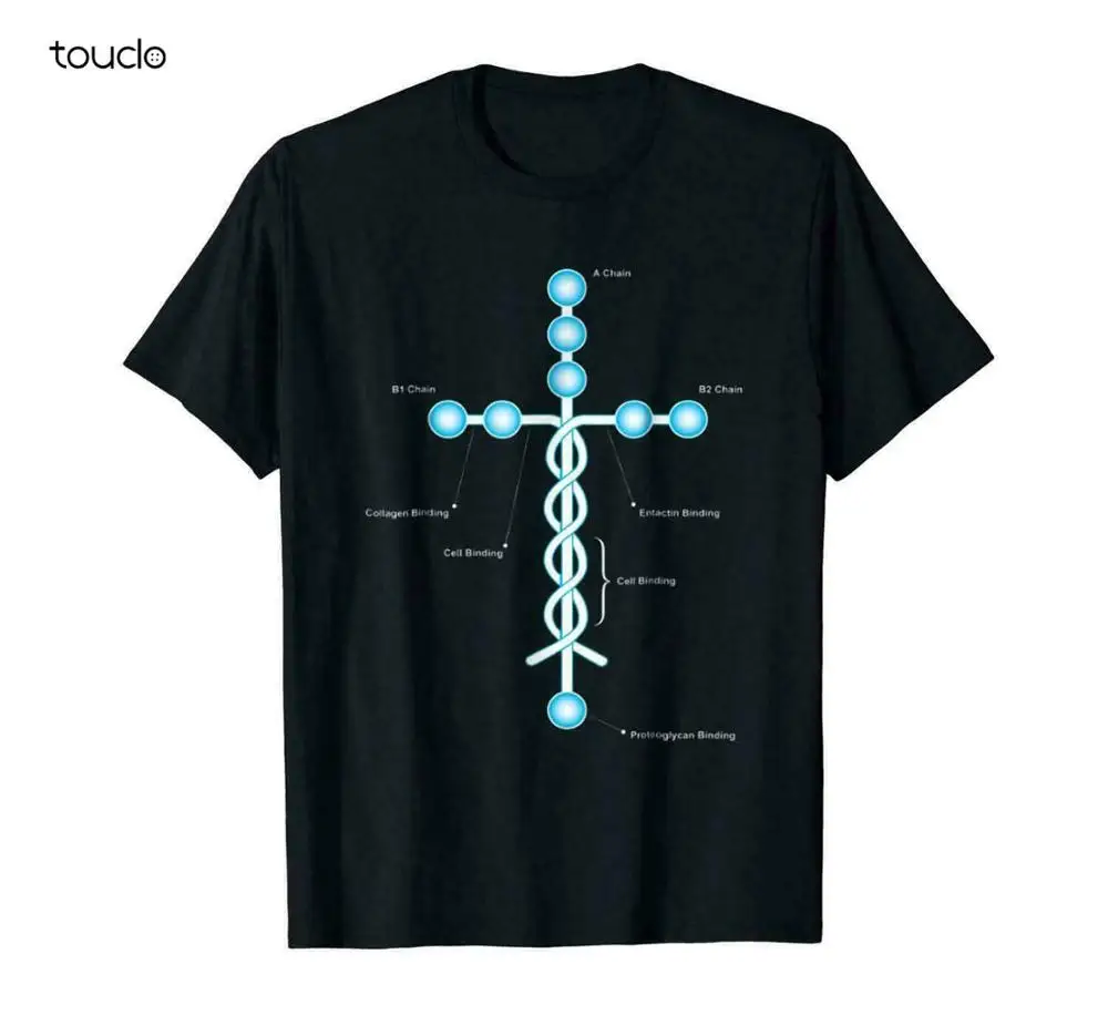 Laminin Jesus Cross Black T-shirt S-3XL