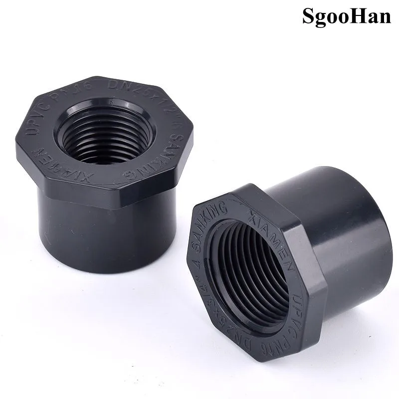 1~10pcs UPVC Female Thread Bushing Reducing Straight Connector Garden Irrigation Water Pipe Fittings Aquarium Fish Tank Adapter